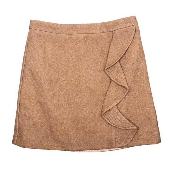 J. Crew Dresses & Skirts - J.Crew Mercantile Wool Blend Ruffled Skirt Womens size 2